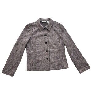 Vintage Chadwick’s Women’s Coat Flecked Tweed Sz 8 Spring Easter Light Purple